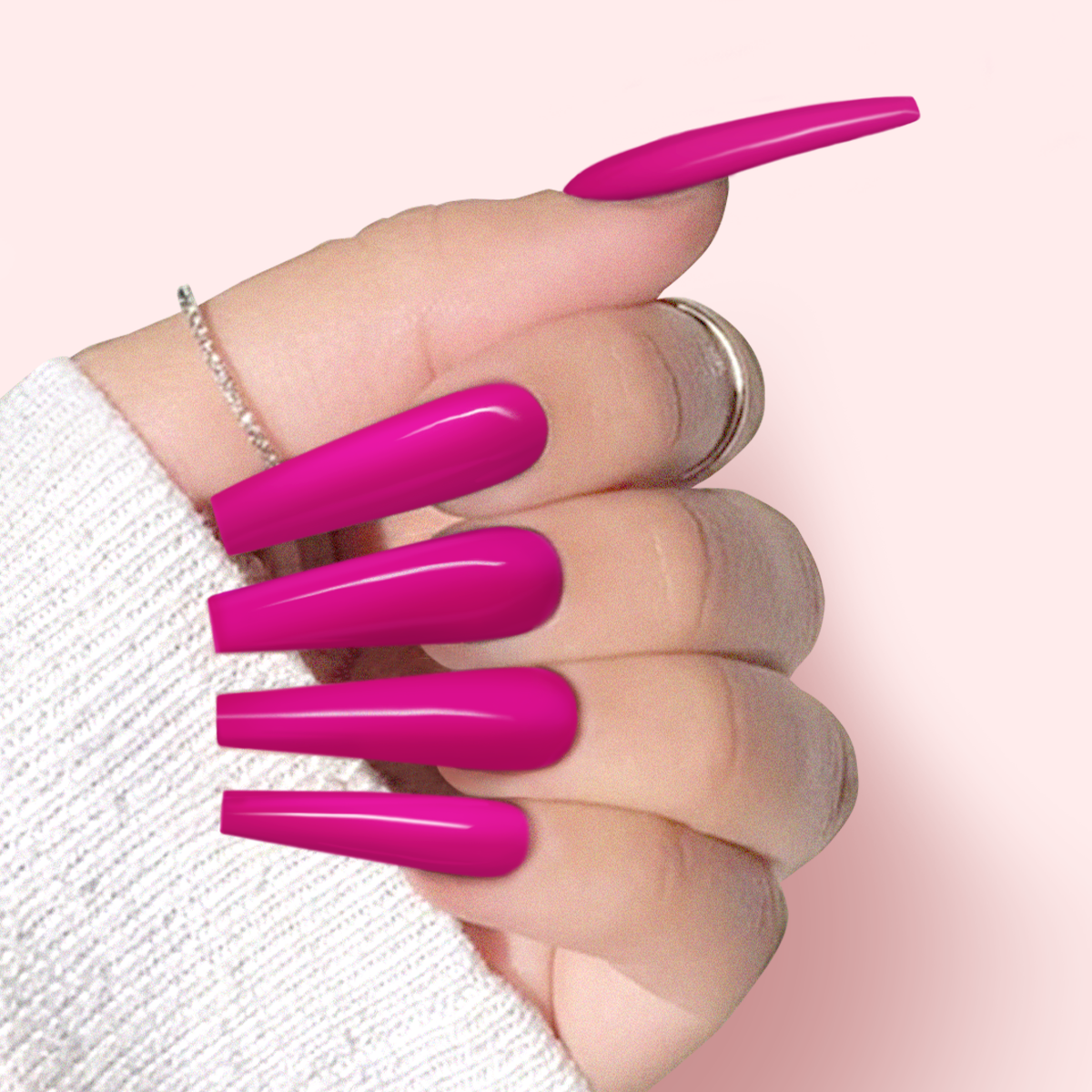 Hands Wearing DD311 Tropical Royalty By IGel Beauty