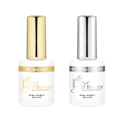 Base & No Cleanse Top Coat 0.5oz by iGel
