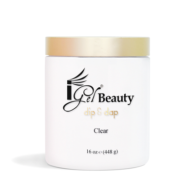 DP01 Clear Dip & Dap Powder 16oz by iGel Beauty