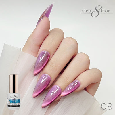 Hands wearing Mystical Cat Eye Gel 09 By Cre8tion