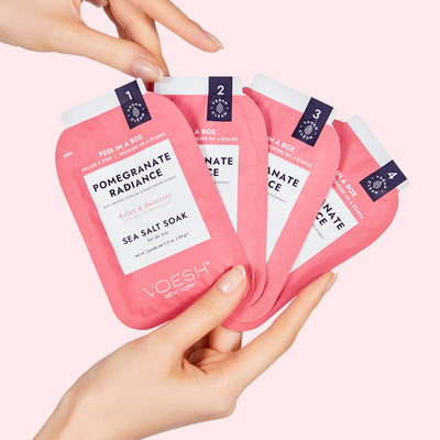 example of Pomegranate Radiance 4 in 1 PediBox by Voesh