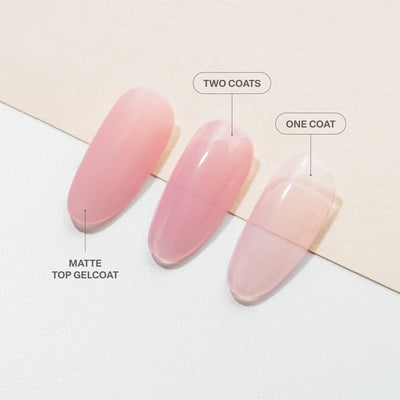 swatch of 406 Catching Feelings Light & Shadow Sheer Gel Couleur by Apres