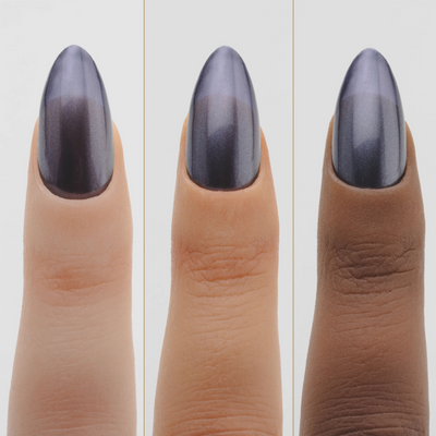 hands wearing Apres 802 Film Noir Silk Cover