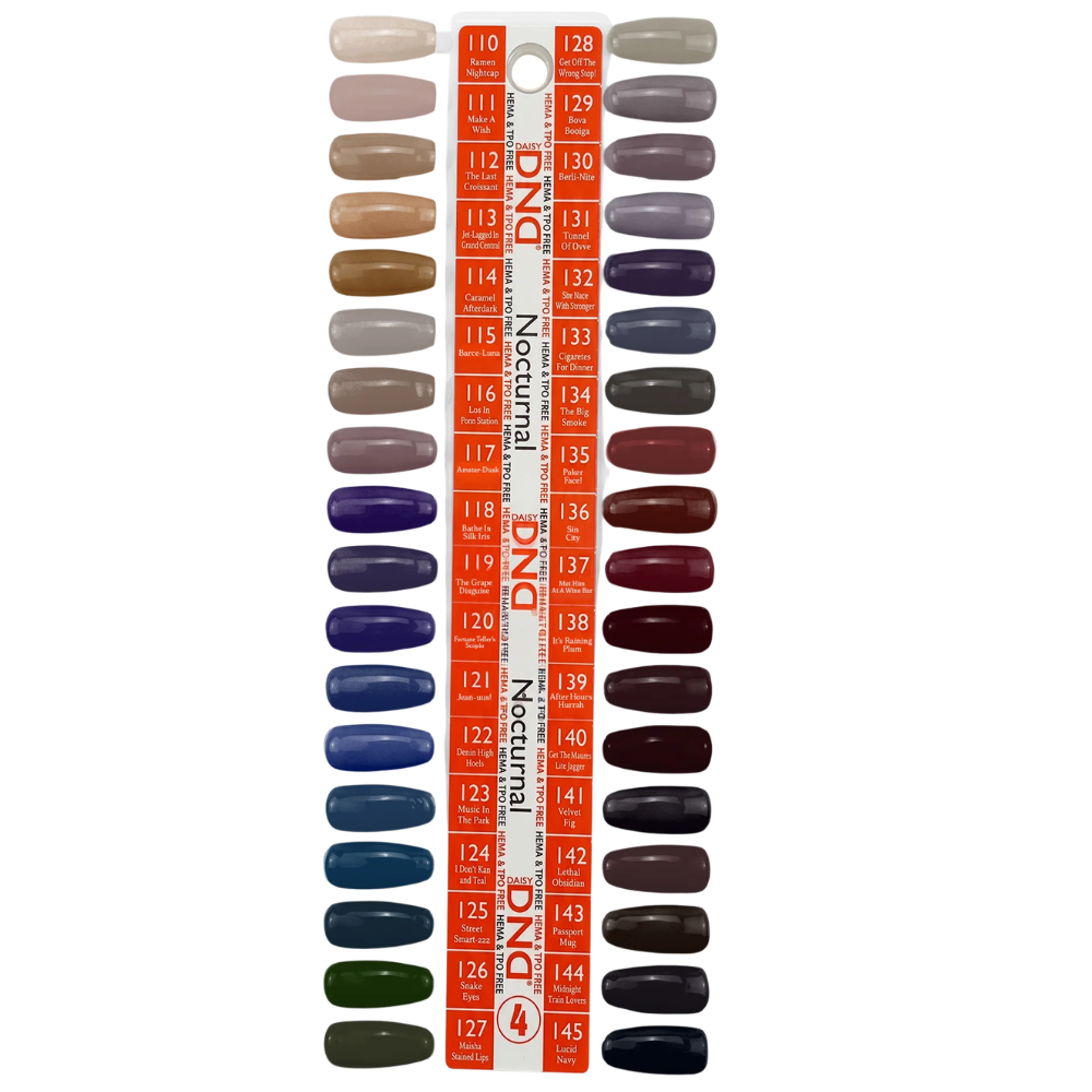 DND HEMA & TPO Free Gel & Polish Swatch Collection - 4