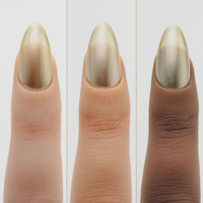 hands wearing Apres His Pearl Cuffs Silk Cover