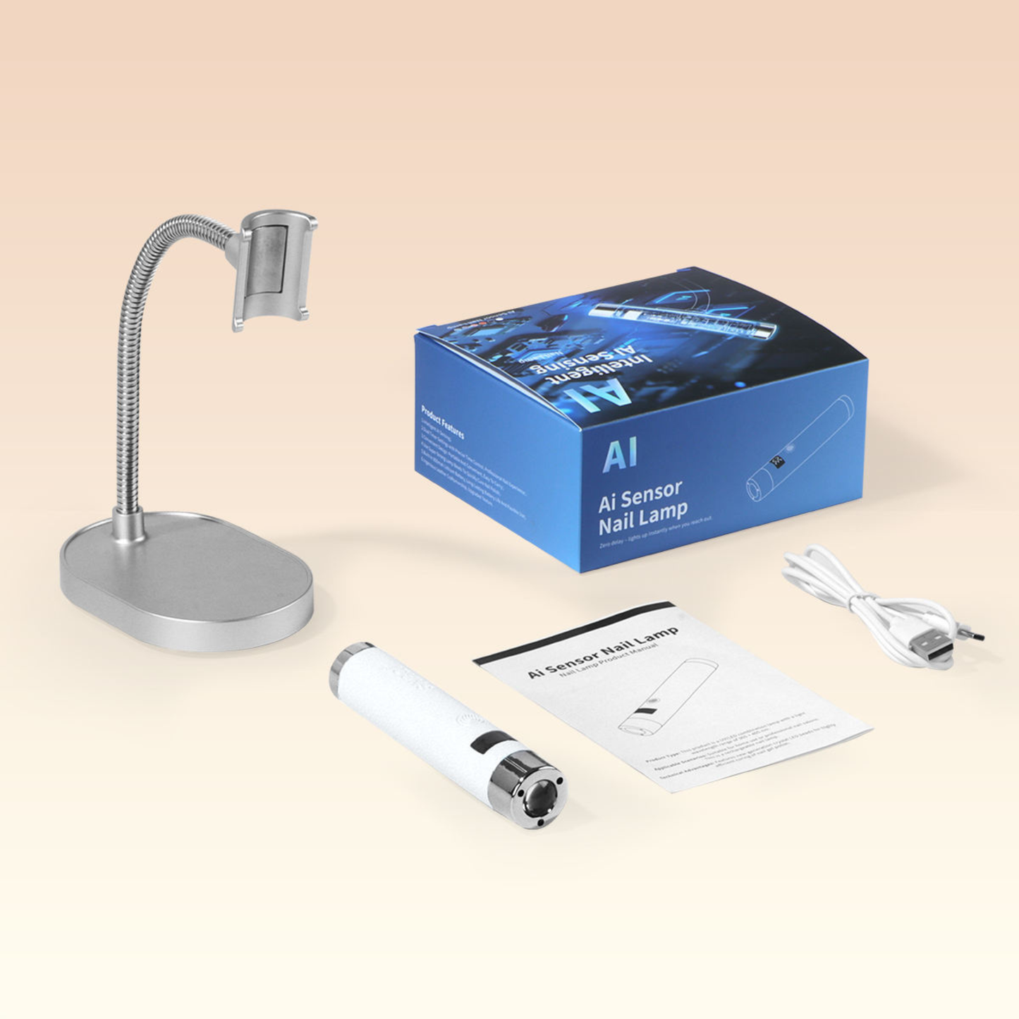 AI Sensor Flash Cure Lamp - Black
