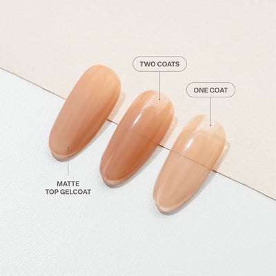 swatch of 603 Cold Coffee Light & Shadow Sheer Gel Couleur by Apres