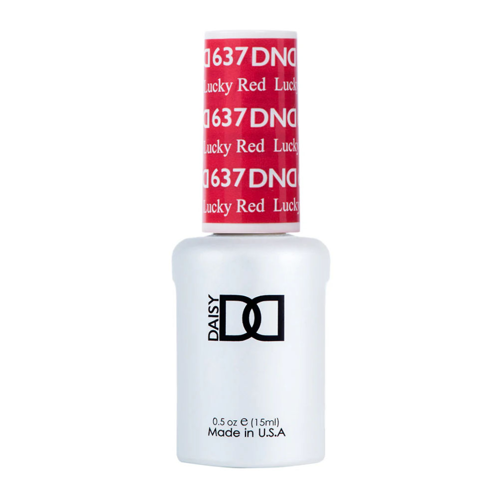 DND single gel polish 637 Lucky Red