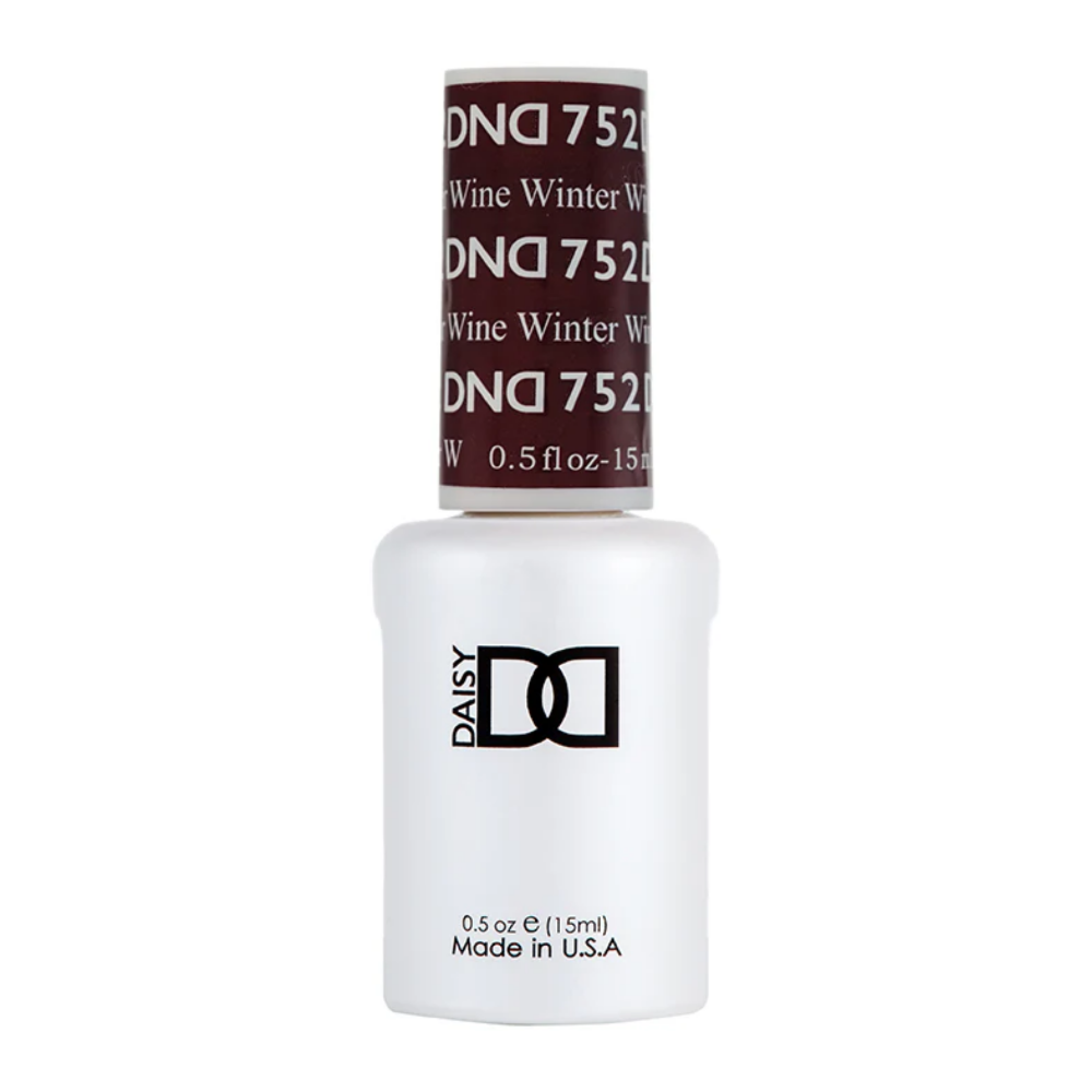 gel bottle of DND Gel Polish - 752 Winter Wine