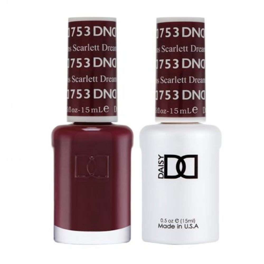 D 'Angel's Dream' × 'Scarlet Shop DND Gel Polish 753 Scarlett Dreams | Single or Duo