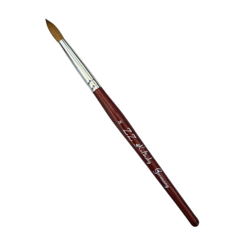 【2本セット】AKZENTZ #4 Flat Kolinsky UVネイルブラシ Shop ZZ Kolinsky Acrylic Brushes - At Nail Company