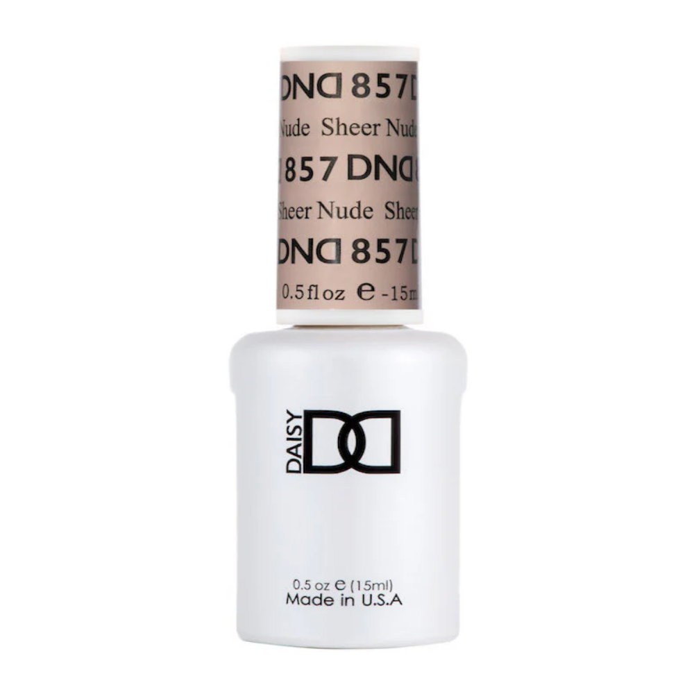 gel bottle for DND Gel Polish - 857 Sheer Nude