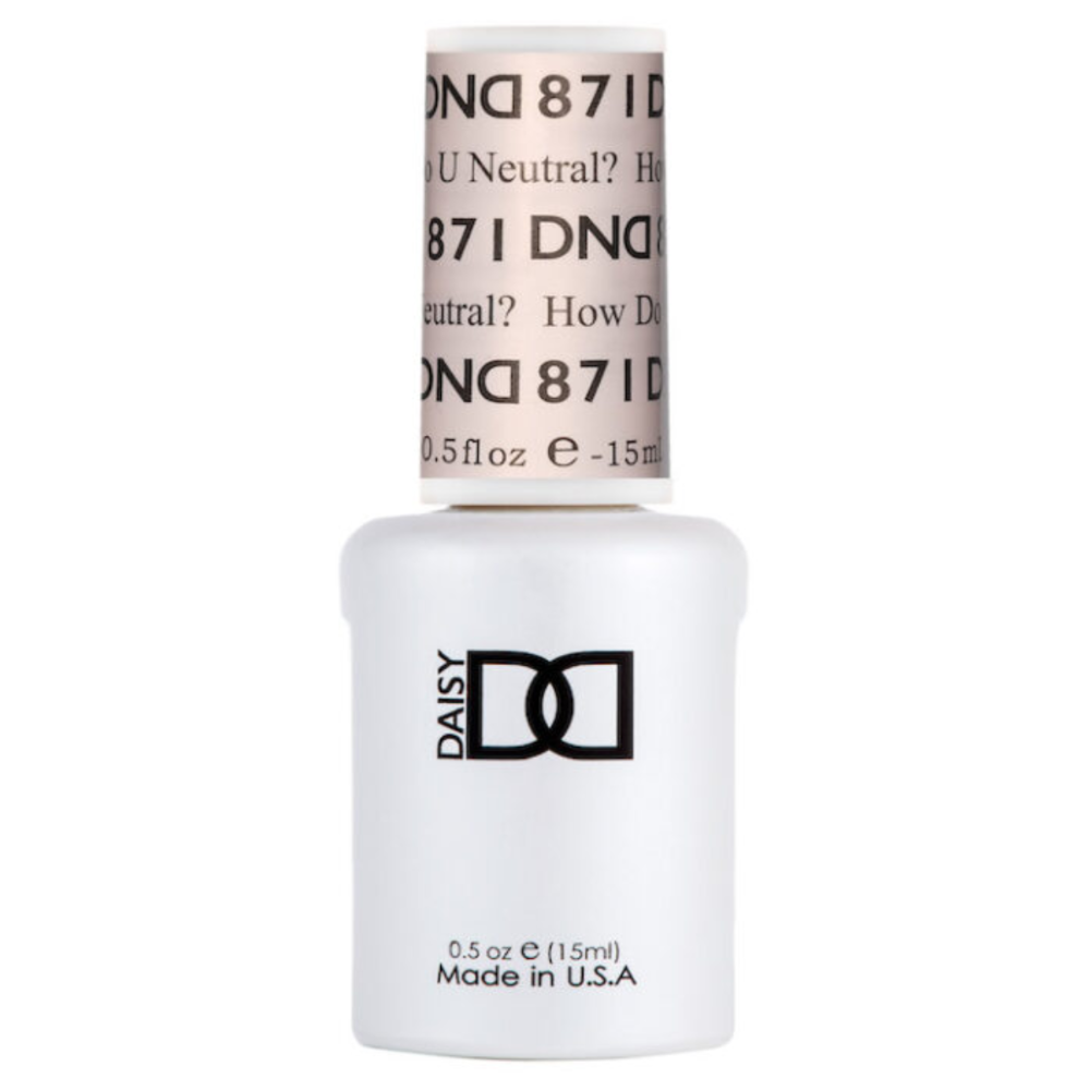 gel bottle of DND Gel Polish - 871 How Do U Neutral?