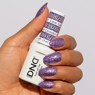 hands wearing DND Gel Polish - 913 Lunar Lavender