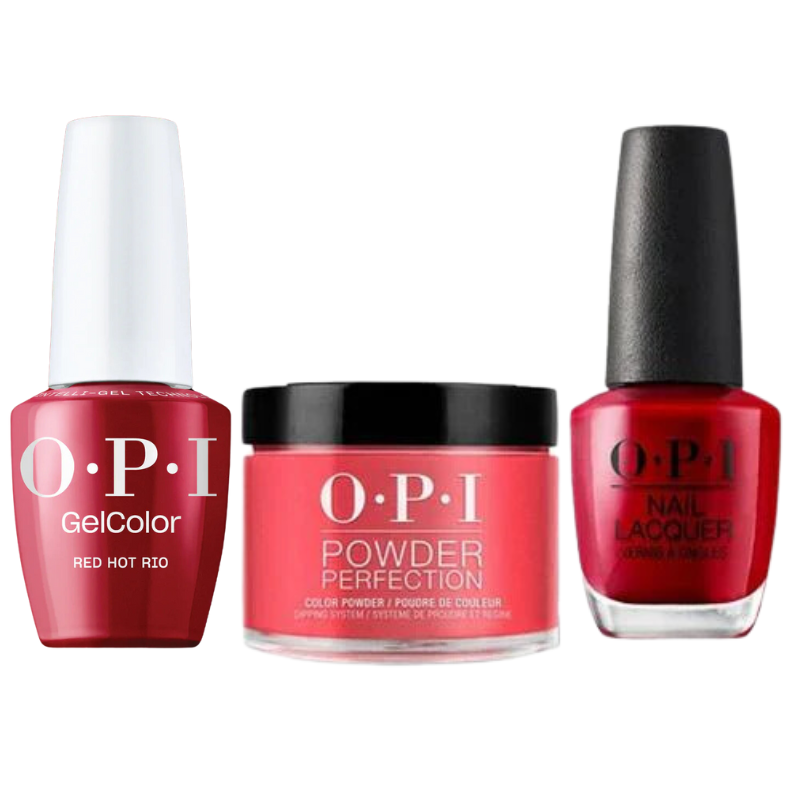 Shop OPI Intelli-Gel Trio A70 Red Hot Rio