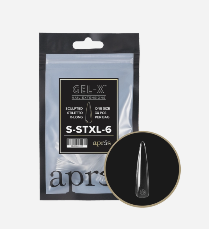 Apres Sculpted Gel-X Extra Long Stiletto Tips 30pc #6