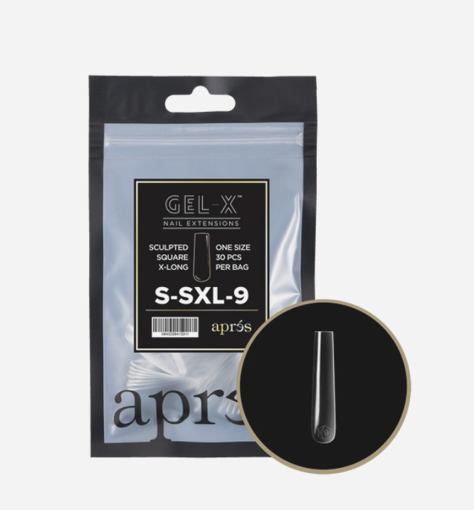 Apres Sculpted Gel-X Extra Long Square Tips 30pc #