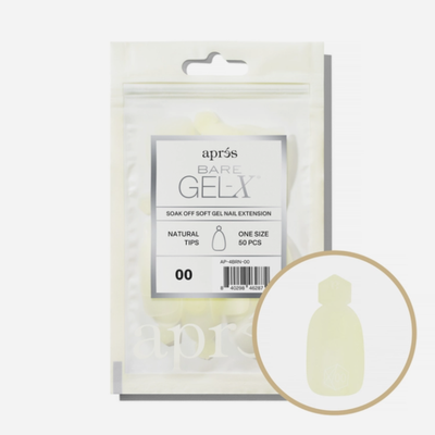 Apres Bare Natural Gel-X Tips 50pc #00