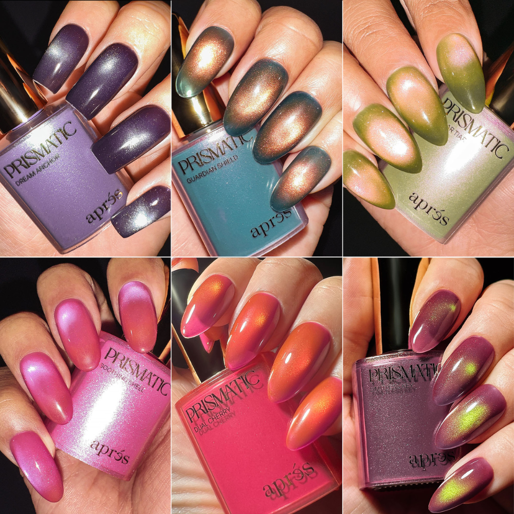 Apres Prismatic Gel Cat Eye Collection - 6 Colors bottles