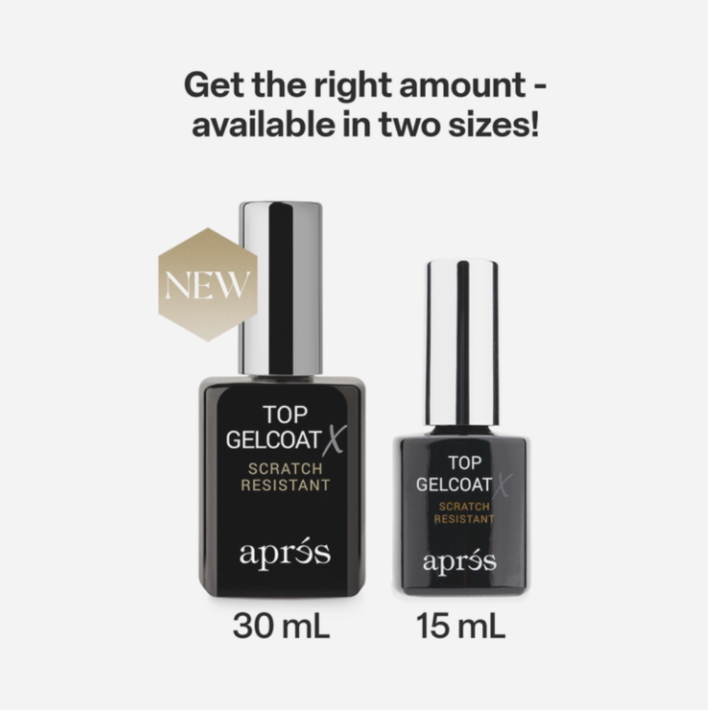 Apres Top Gelcoat X (Scratch Resistant) sizes