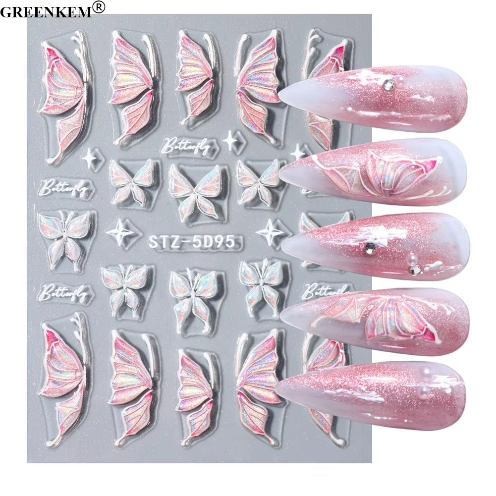 Butterfly Fairy (STZ-5D095) I Nail Art Stickers