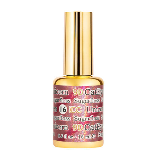 gel bottle of DND DC Cat Eye Sugar Floss