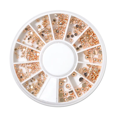 Rose Gold Pinwheel Art 12pc