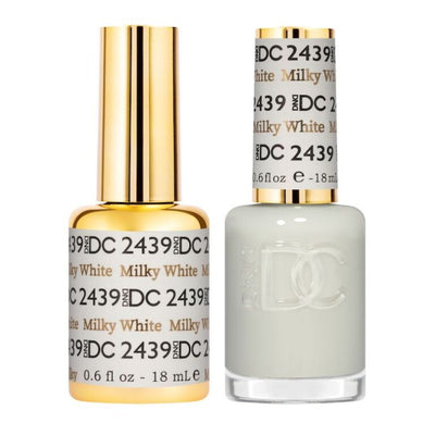 2439 Milky White Gel & Polish Duo by DND DC