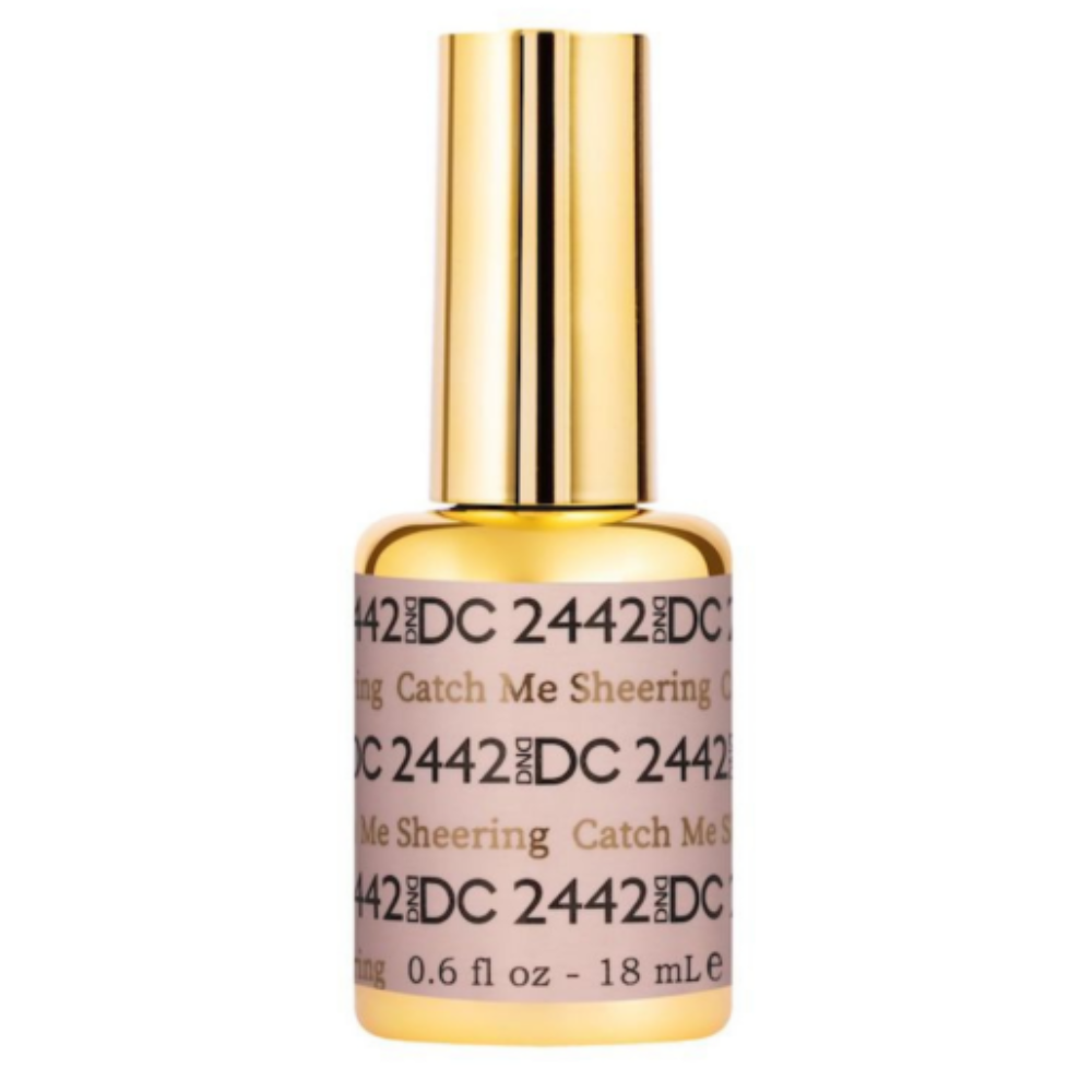 Gel bottle of DND DC Gel 2442 Catch Me Sheering