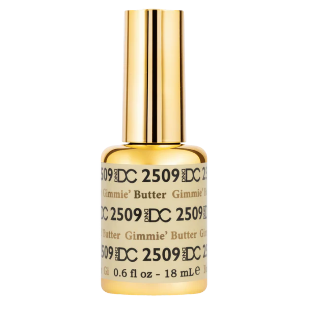 Gel bottle of DND DC Gel 2509 Gimmie' Butter