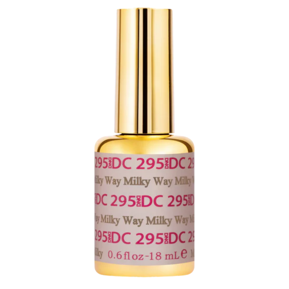 Gel bottle of DND DC Gel 295 Milky Way
