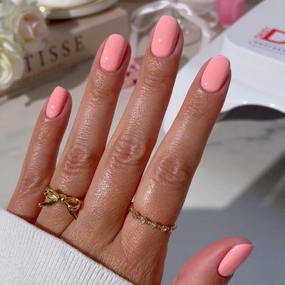 hands wearing DND Diva 088 Hot N' Juicy