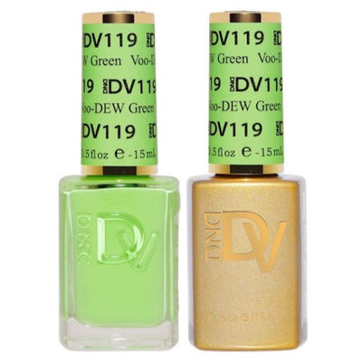 DND Gel & Polish Diva Duo - 119 Voo-DEW Green