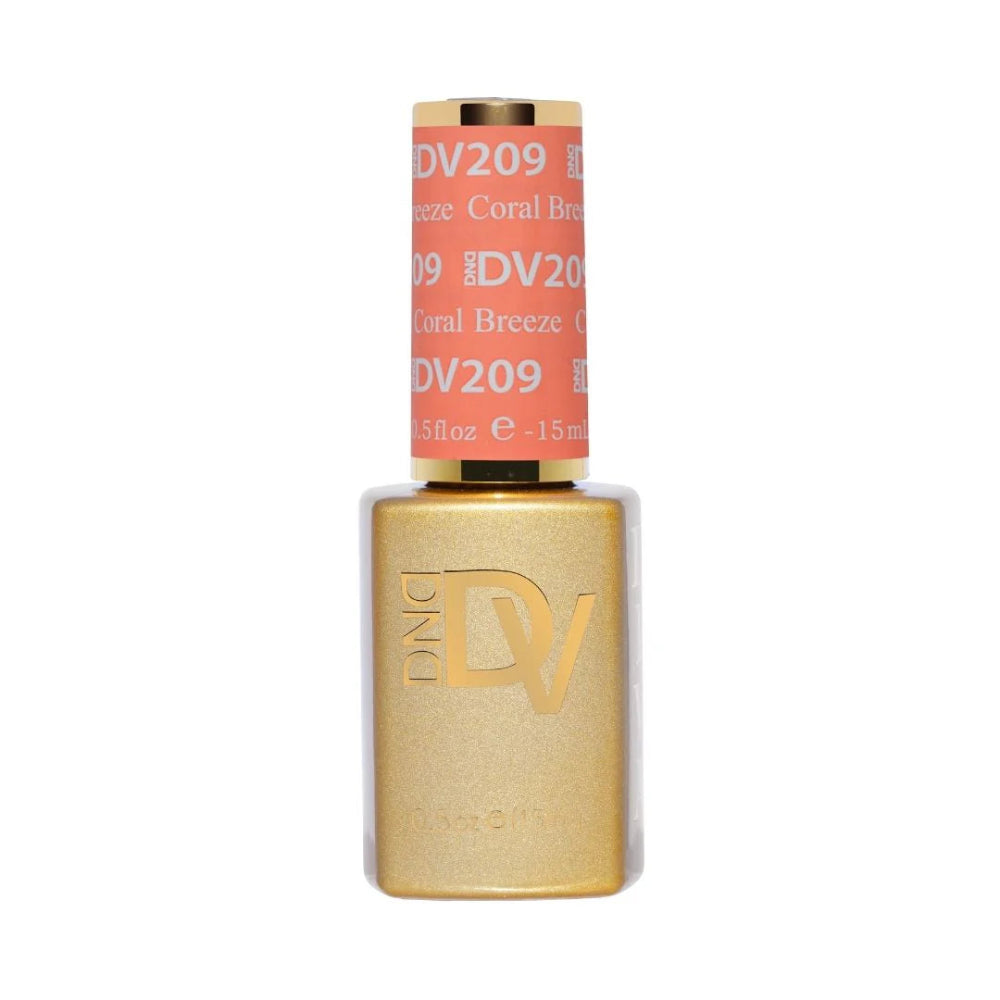 209 Coral Breeze DND Diva single gel polish