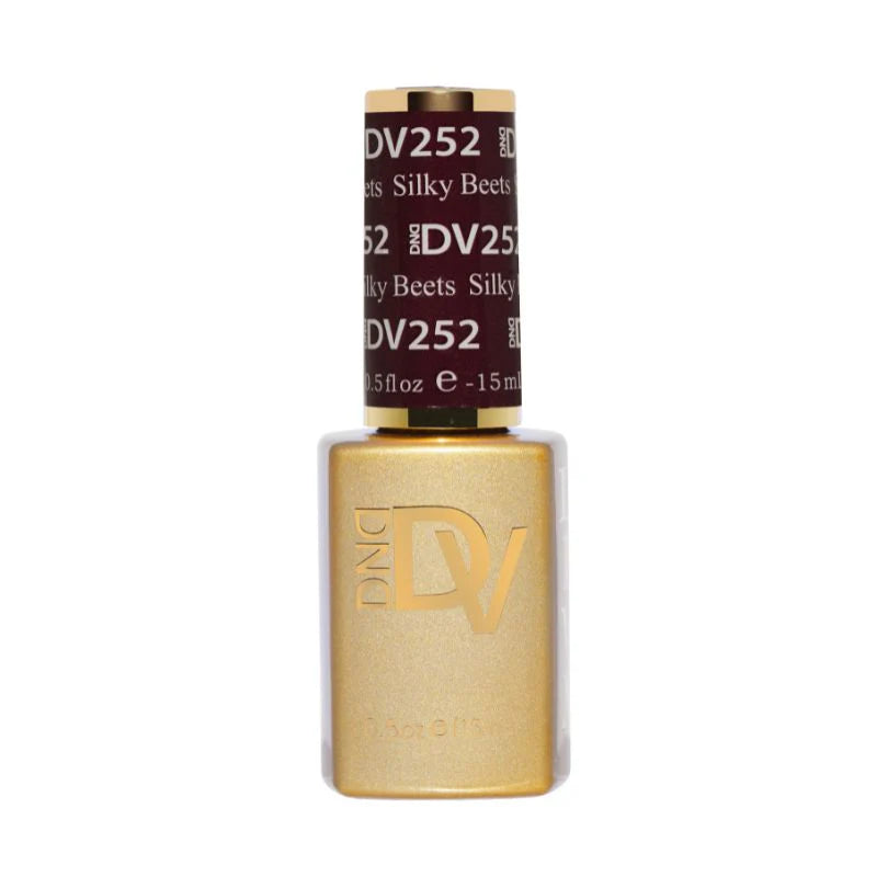 252 Silky Beets Diva single gel polish bottle DND Diva
