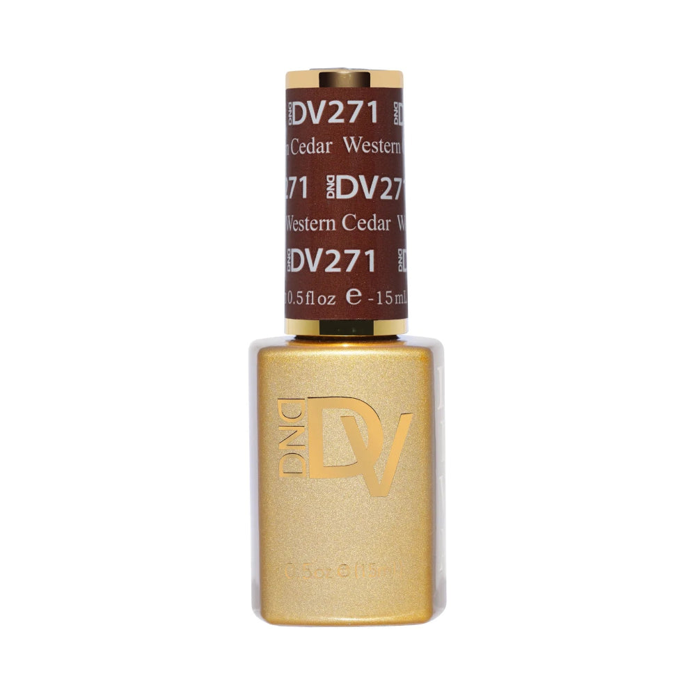 DND Diva Western Cedar 271 single gel polish bottle