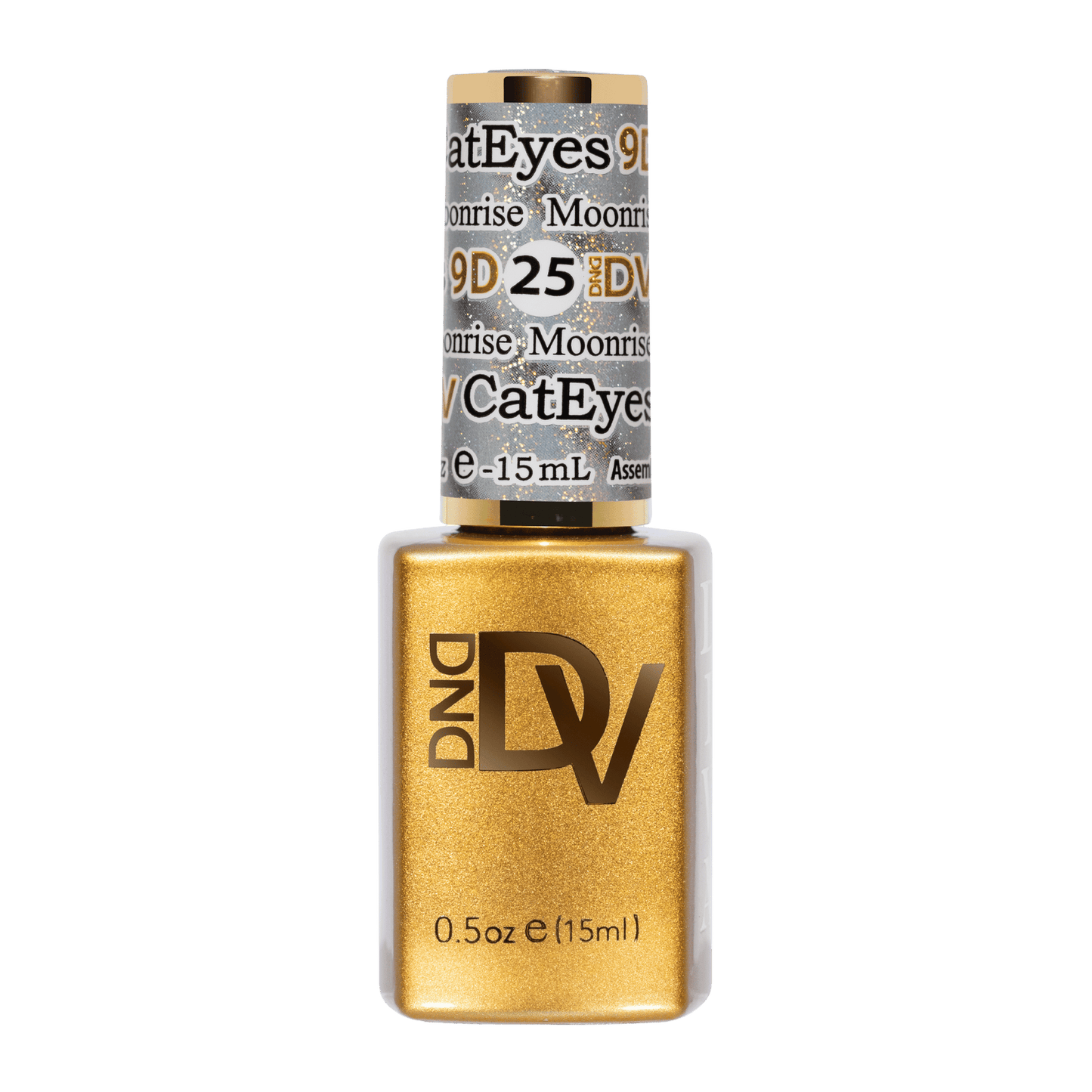 gel bottle of DND Diva Moonrise Daydream 9D Cat Eye