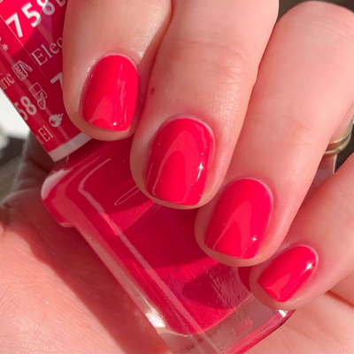 hands wearing DND Gel Polish - 758 Electric Night
