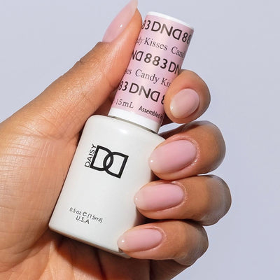hands wearing DND Gel Polish - 883 Candy Kisses