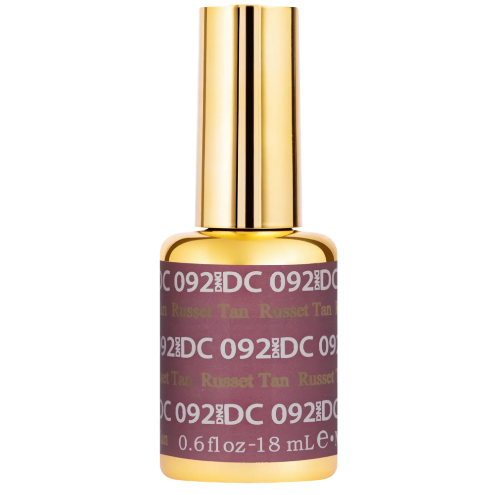 gel bottle of DND DC Gel - 092 Russet Tan