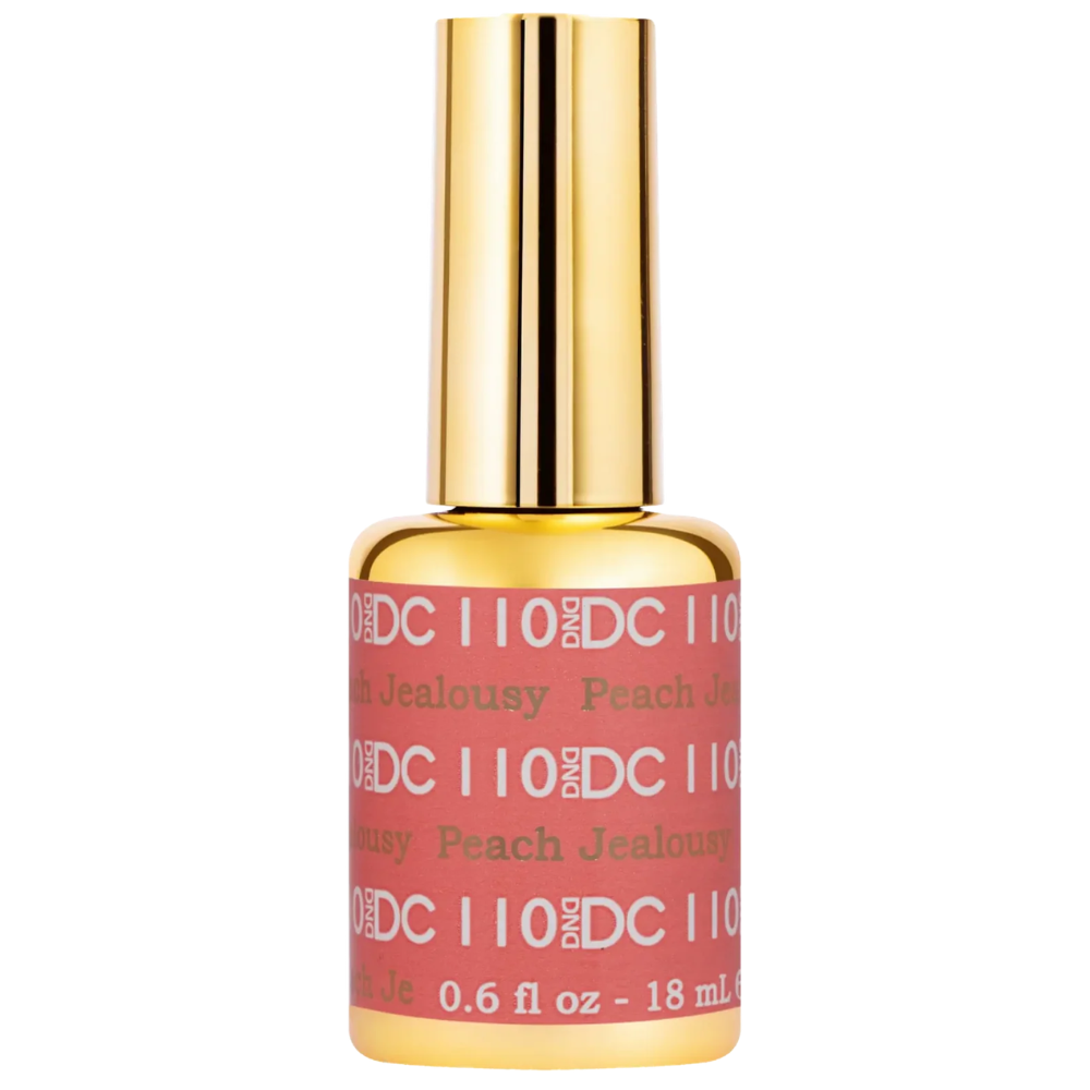 gel bottle of DND DC Gel - 110 Peach Jealousy