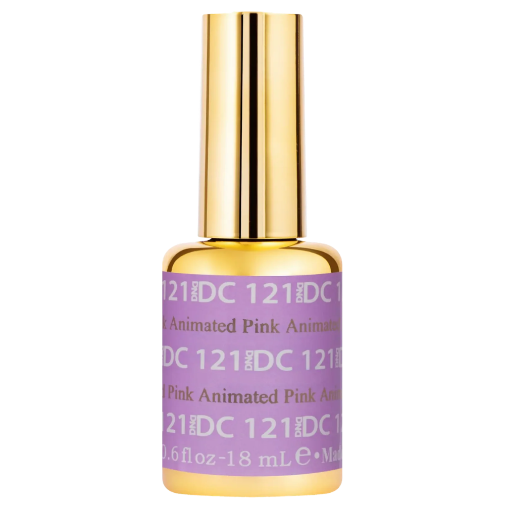 gel bottle of DND DC Gel - 121 Animated Pink