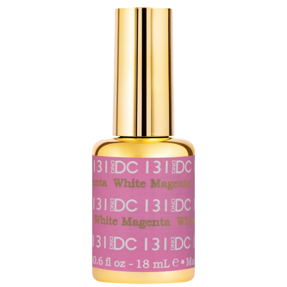 gel bottle of DND DC Gel - 131 White Magenta