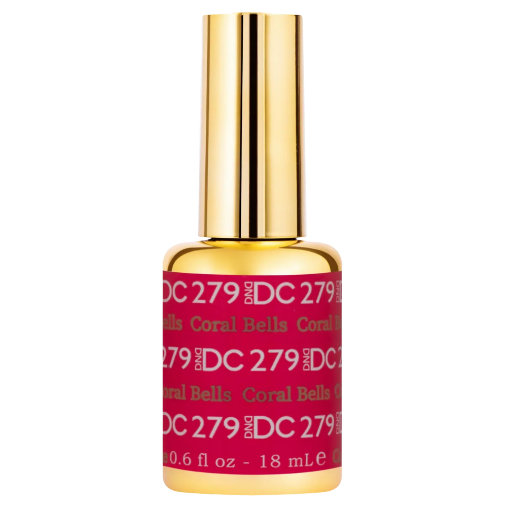 gel bottle of DND DC Gel - 279 Coral Bells