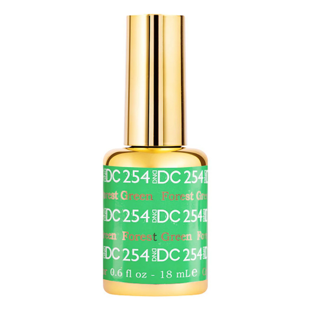gel bottle of DND DC Gel - 254 Forest Green