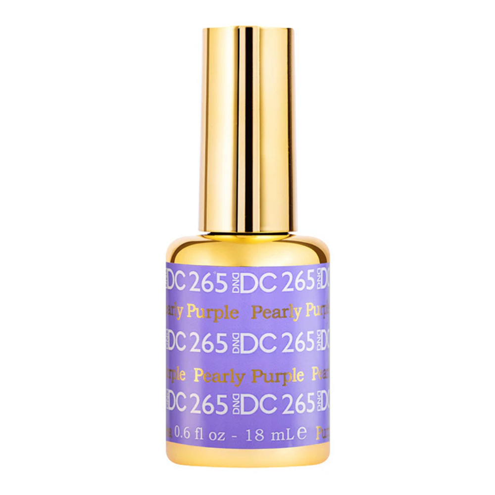 gel bottle of DND DC Gel Polish 265 Pearly Purple
