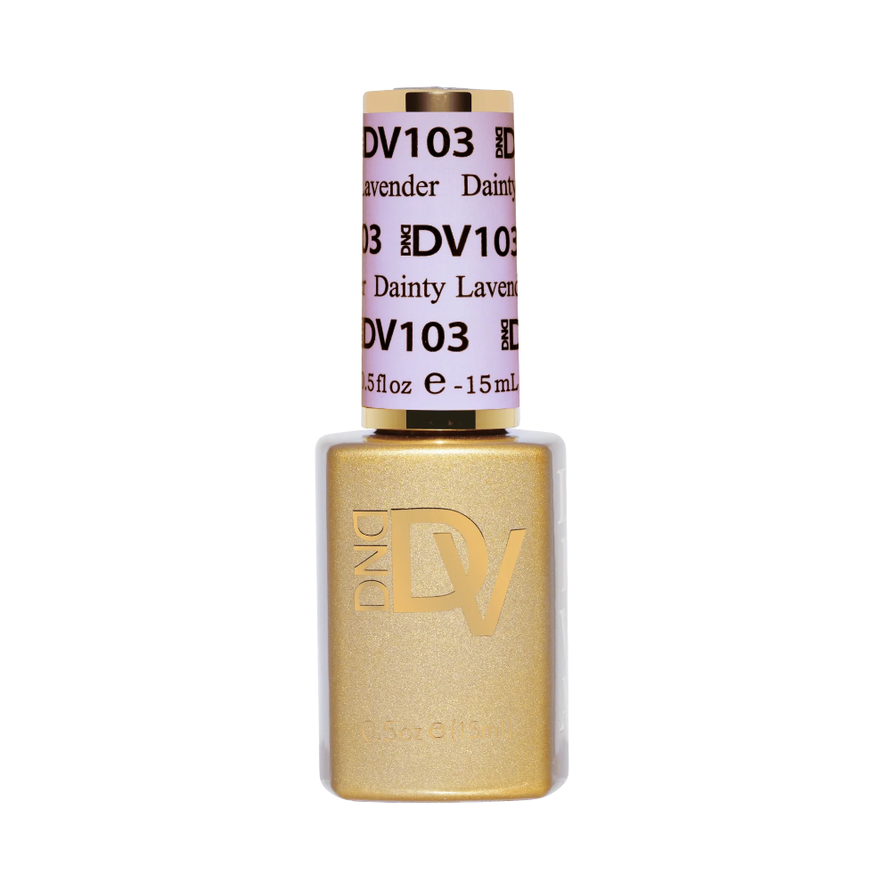gel bottle for DND Diva Gel 103 Dainty Lavender