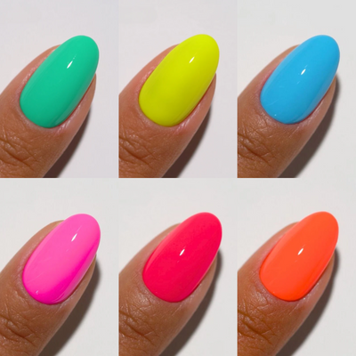 swatch of DND Diva Gel & Polish 6pc Bundle - Hot Girl Summer