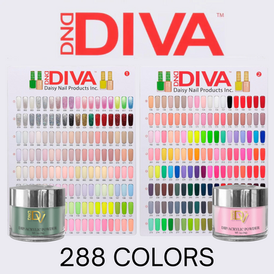 DND Diva Full Powder Collection - 288 Colors