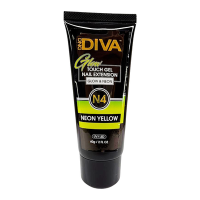 dnd diva glow vibrant neon yellow